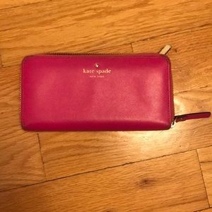 Kate Spade hot pink wallet